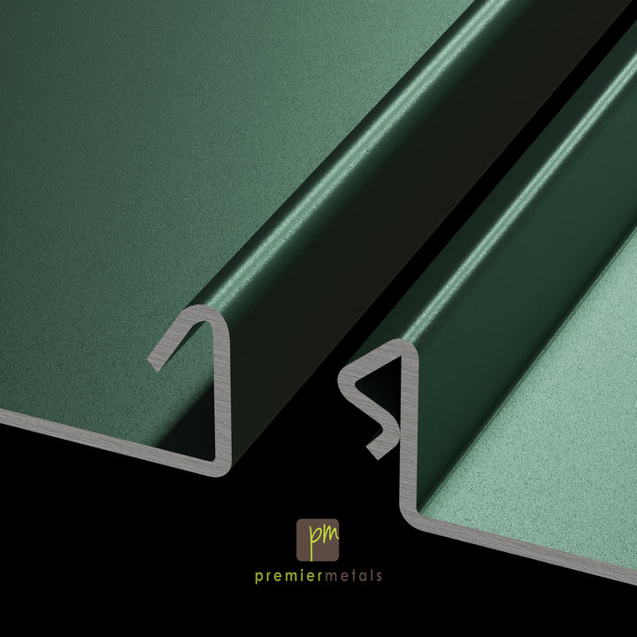 Snap and lock Steel panel- 20” width - Premium Colours