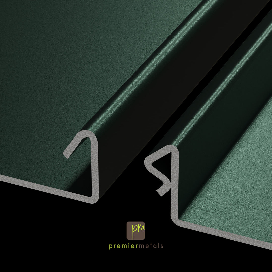 Snap and lock Steel panel- 12” width - Premium Colours