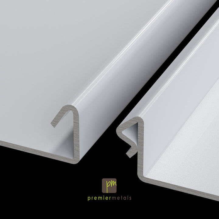 Snap and lock Steel panel- 20” width - Premium Colours