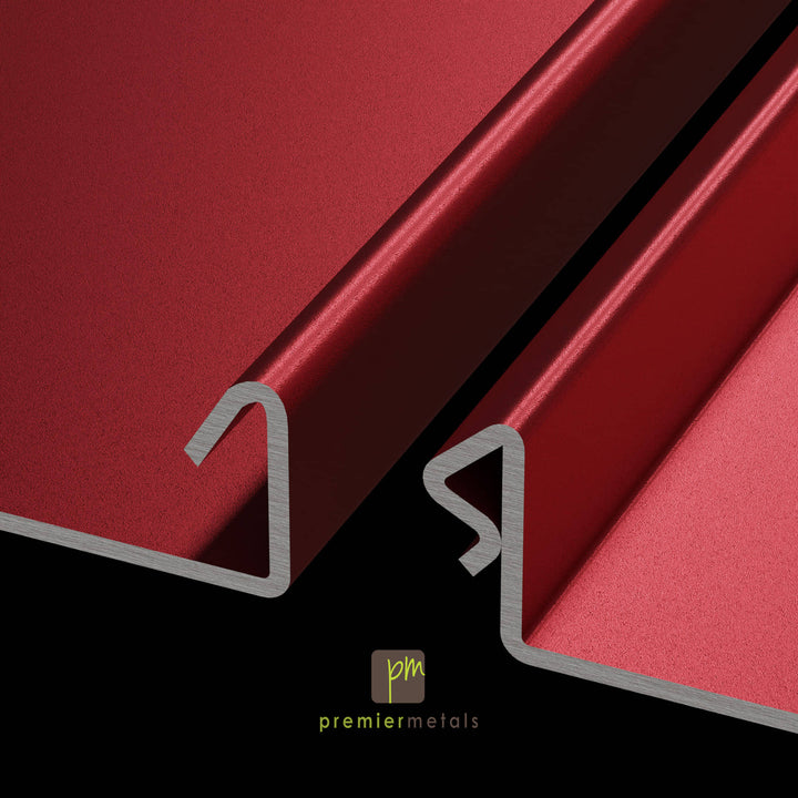 Snap and lock Steel panel - 12” width - Standard Colours
