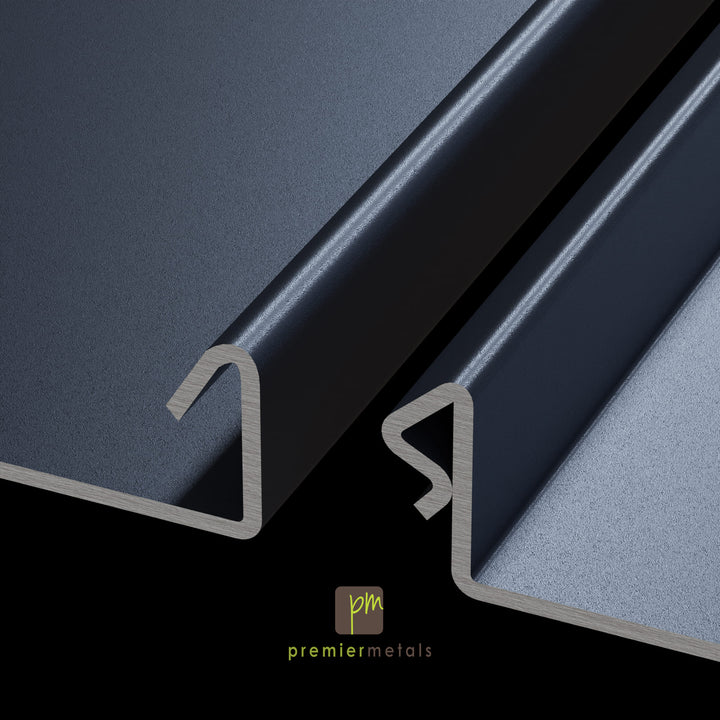Snap and lock Steel panel- 16” width - Premium Colours